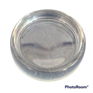 Hazel Atlas Vintage 1940s Glass Furniture Coaster Wood Floor Carpet Protector